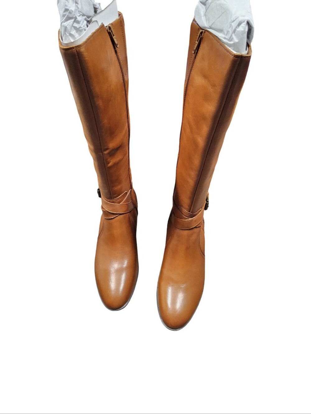 Customer Return Size 7M Naturalizer brown 1" Heeled Boots Rena, Cider Lea